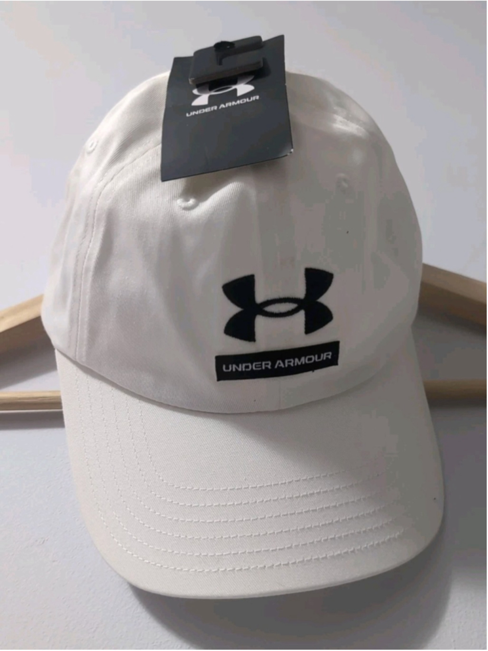 Under Armour Sportstyle Adjustable Strapback Hat Cap White Black, Men's One Size
